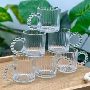 فنجان دسته مروارید خطی